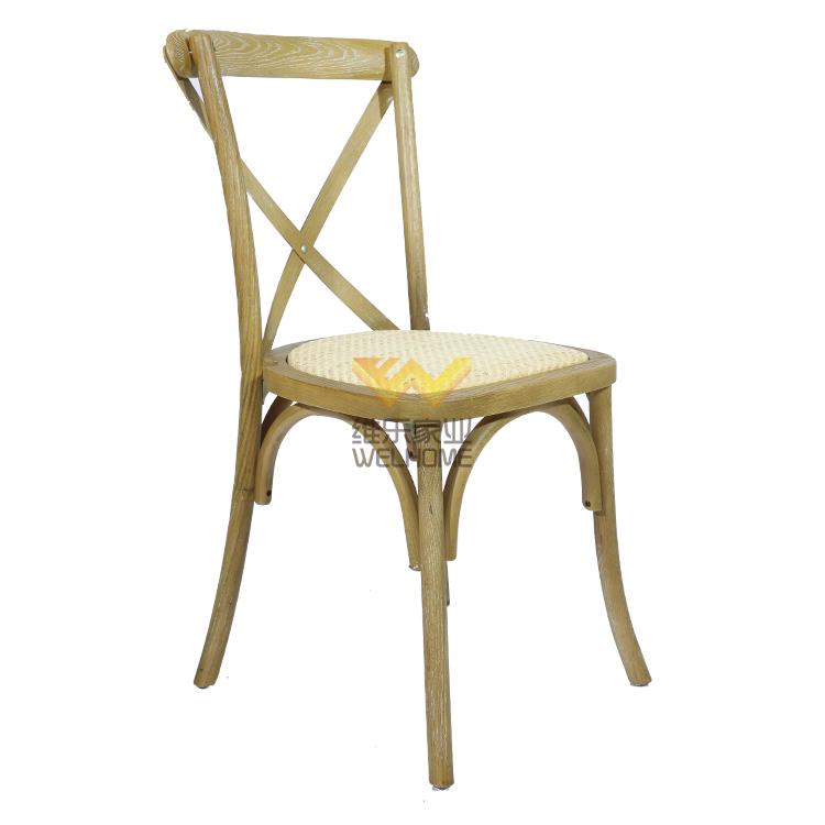Rustic antique cross back chair wedding banquet chair